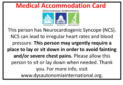 Dysautonomia International - Postural orthostatic tachycardia